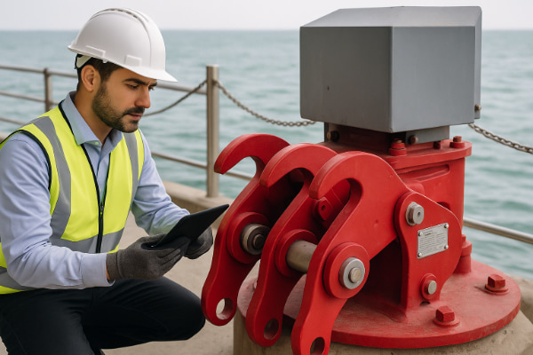 การตรวจสอบตะขอปลดเร็ว