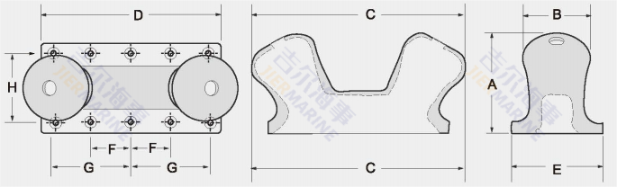 การออกแบบรุ่น Bollard Double Bollard